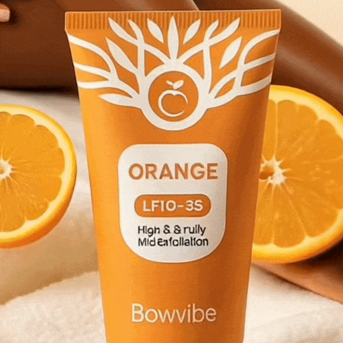 Gel Exfoliant cu ulei de portocală și extract de perlă pentru Față și Corp